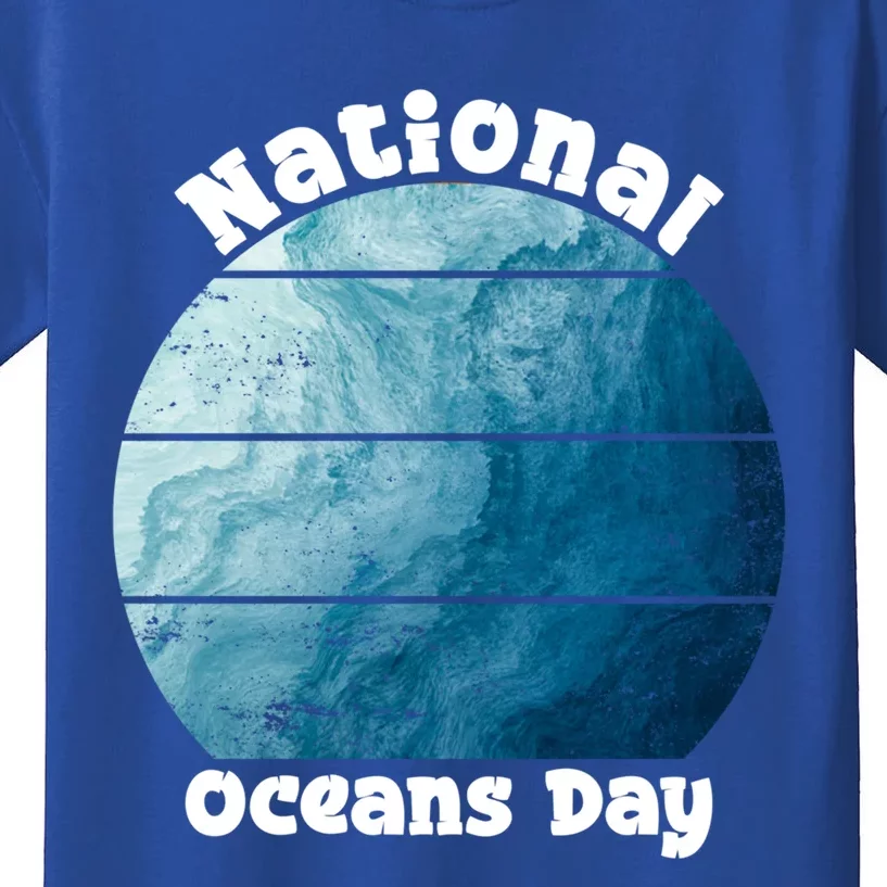 World Oceans Day Save Our Natural Environt 8 June Gift Kids T-Shirt