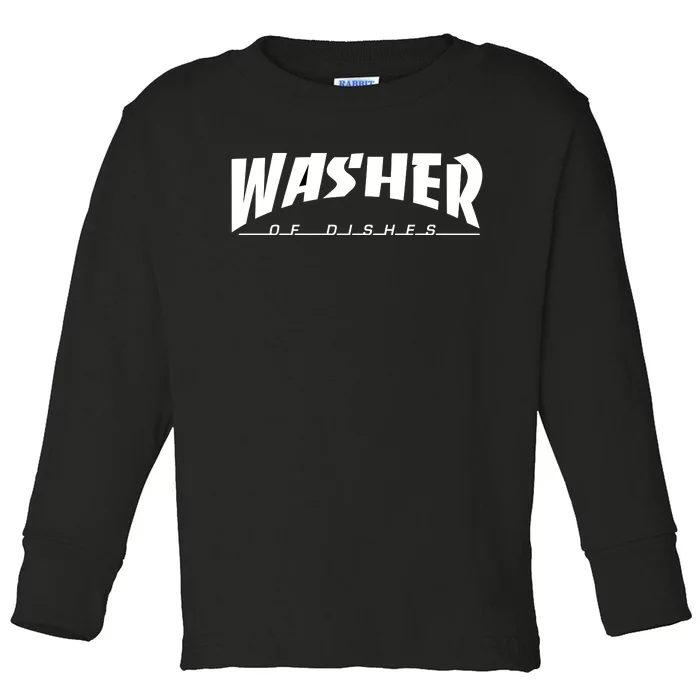 Washer Of Dishes Toddler Long Sleeve Shirt