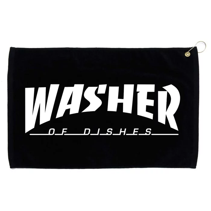 Washer Of Dishes Grommeted Golf Towel