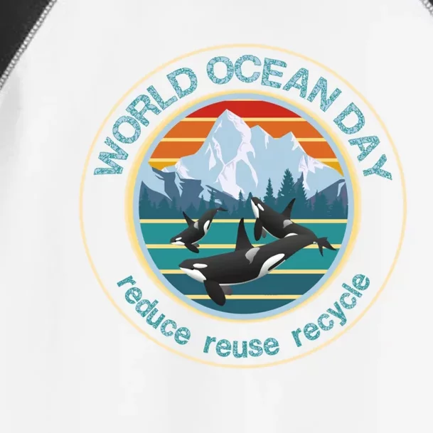 World Ocean Day Reduce Reuse Recycle Gift Toddler Fine Jersey T-Shirt