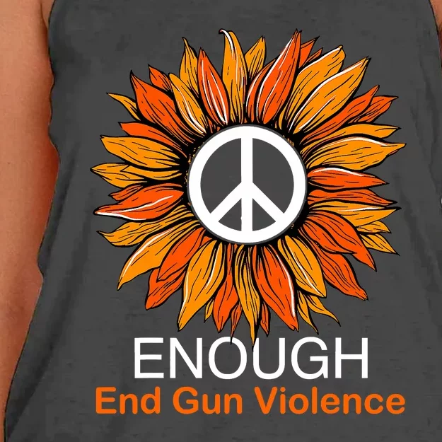 Wear Orange End Gun Violence Protect Kids Not Guns Women's Knotted Racerback Tank