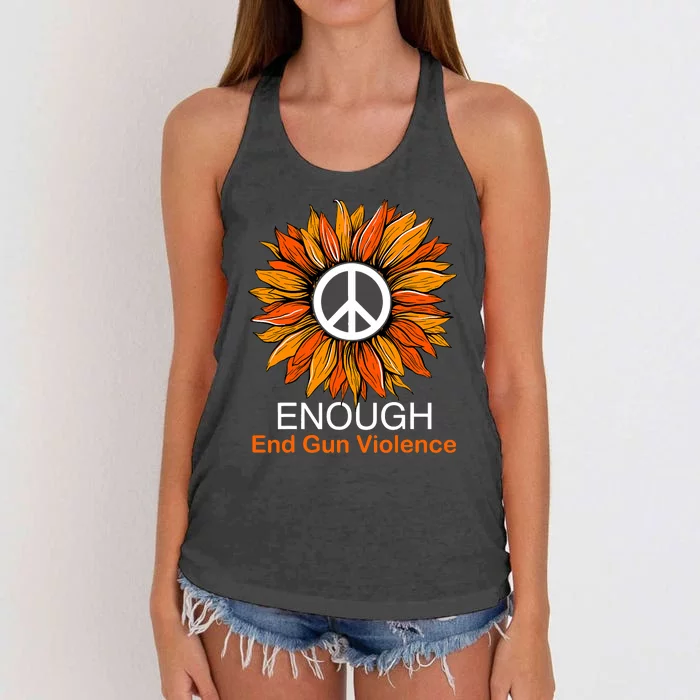 Wear Orange End Gun Violence Protect Kids Not Guns Women's Knotted Racerback Tank