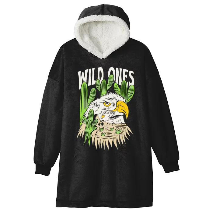 Wild Ones Eagle Hooded Wearable Blanket