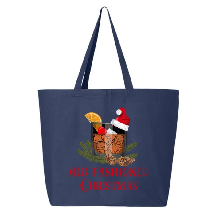 Whiskey Old Fashioned Christmas Funny Bourbon Cocktail Gift 25L Jumbo Tote