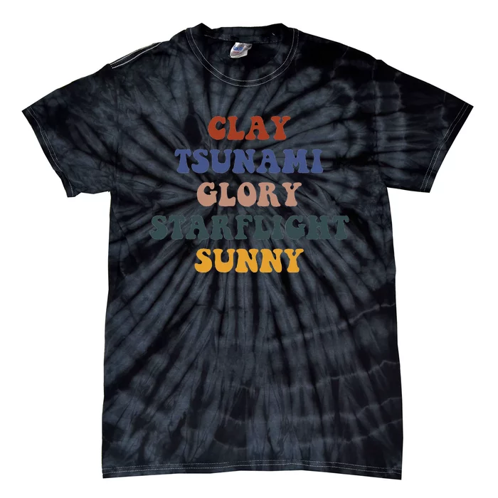 Wings Of Fire Clay Tsunami Glory Starflight Sunny Dragon Tie-Dye T-Shirt