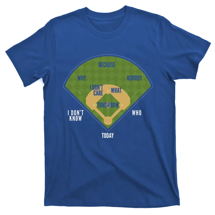 Whos On First Baseball For A Whos On First Baseball Fan T-Shirt