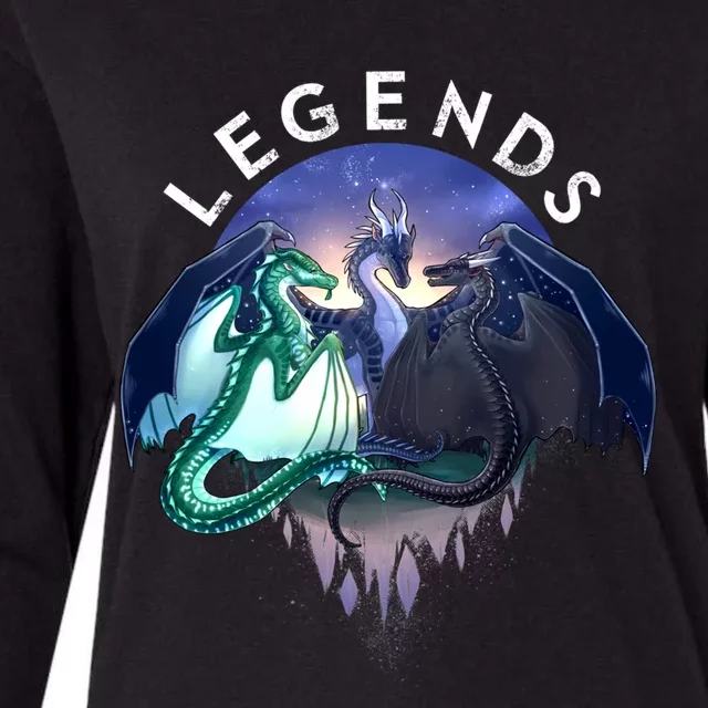 Wings Of Fire Legends Fathom Darkstalker Clearsight Womens Cotton Relaxed Long Sleeve T-Shirt