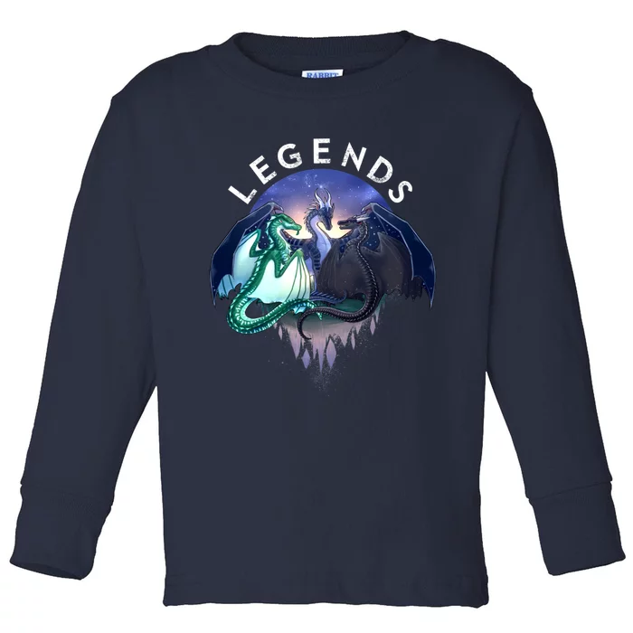 Wings Of Fire Legends Fathom Darkstalker Clearsight Toddler Long Sleeve Shirt