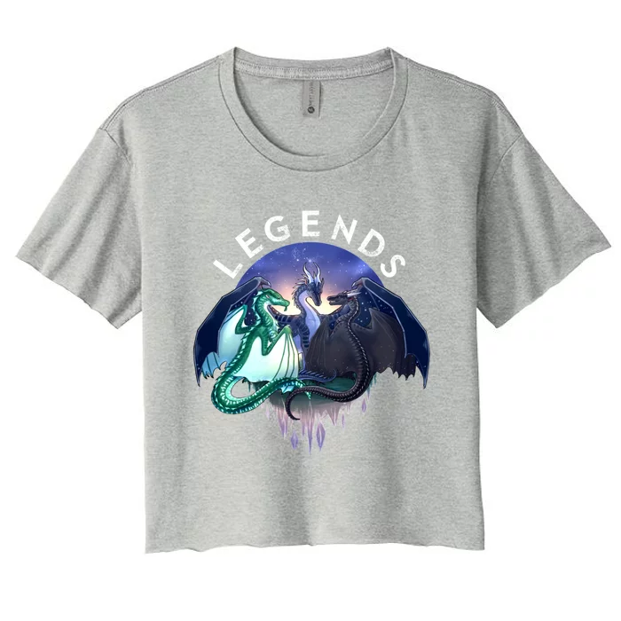 Wings Of Fire Legends Fathom Darkstalker Clearsight Women's Crop Top Tee