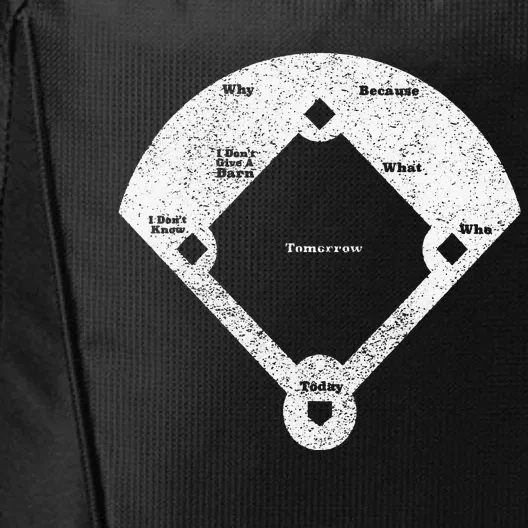 Whos On First Distressed Abbott Costello City Backpack