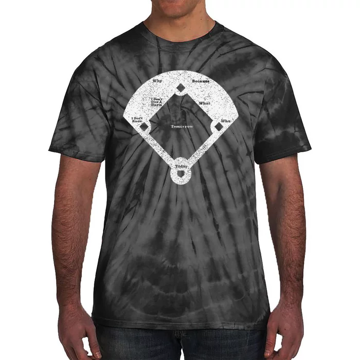 Whos On First Distressed Abbott Costello Tie-Dye T-Shirt