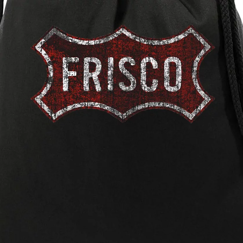 Worn Out Frisco Texas Drawstring Bag