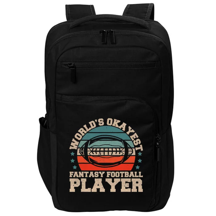 Worlds Okayest Fantasy Football Player Fantasy Football Impact Tech Backpack