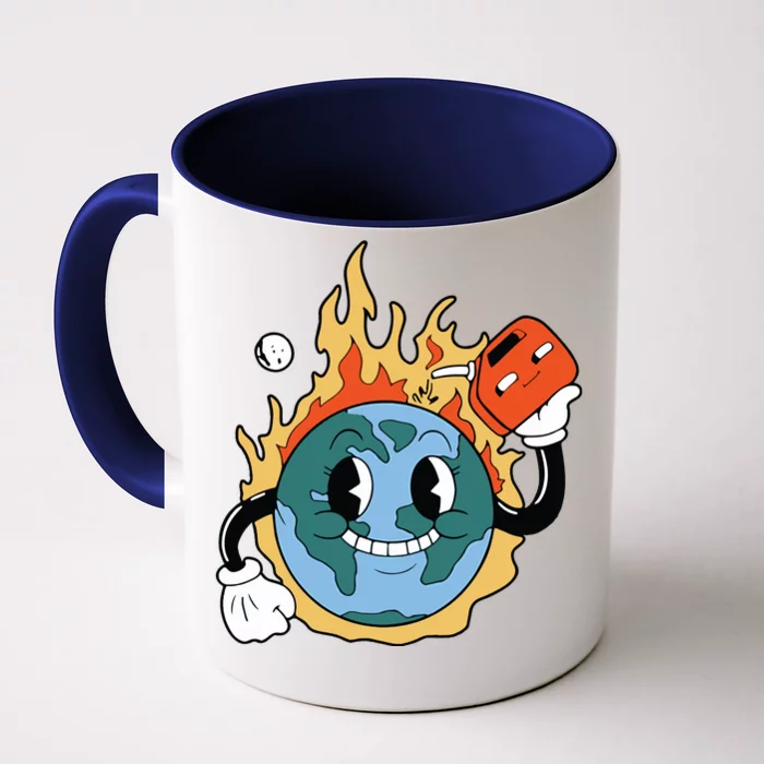 World On Fire Front & Back Coffee Mug