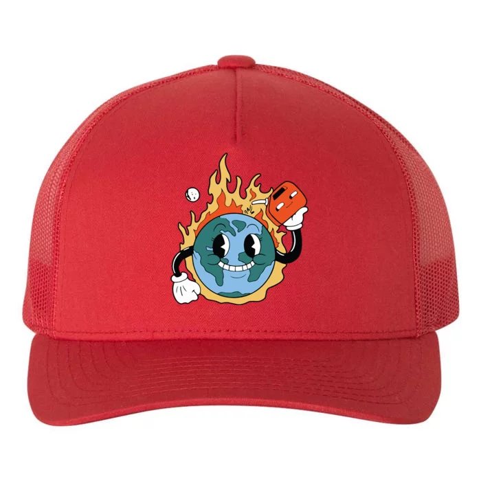 World On Fire Yupoong Adult 5-Panel Trucker Hat