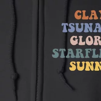 Wings of Fire Clay Tsunami Glory Starflight Sunny Dragon Full Zip Hoodie