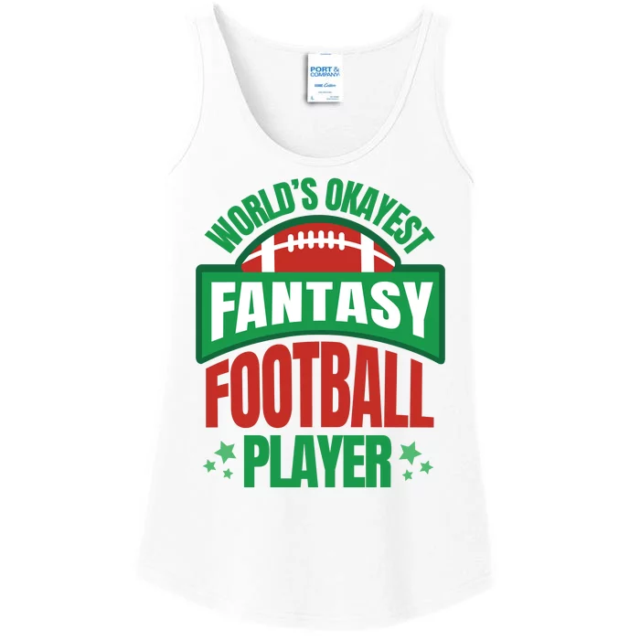 World's Okayest Fantasy Football Player Ladies Essential Tank