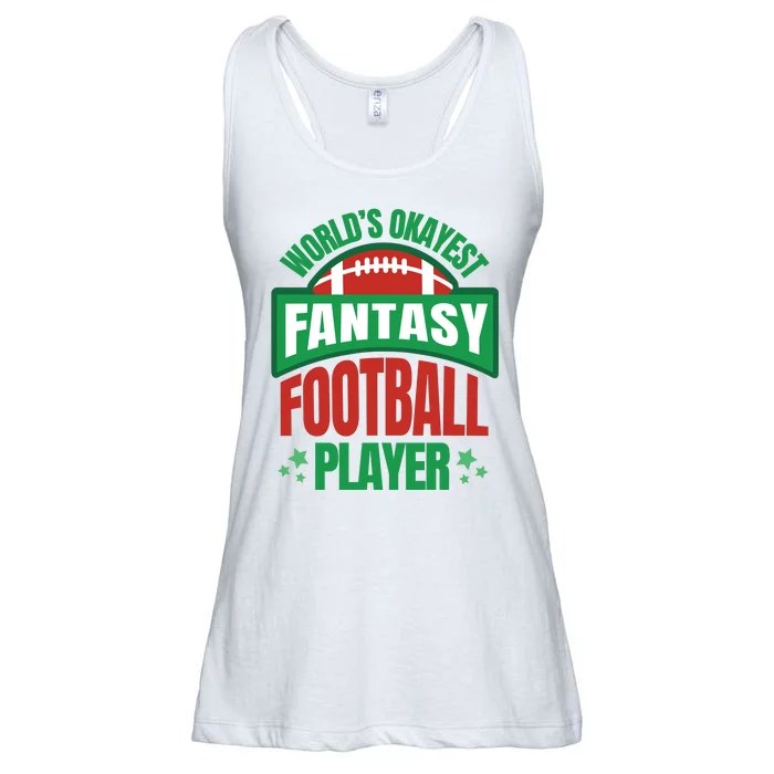 World's Okayest Fantasy Football Player Ladies Essential Flowy Tank