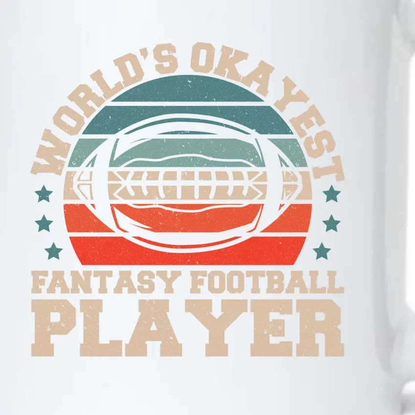 Worlds Okayest Fantasy Football Player Fantasy Football Funny Gift Black Color Changing Mug