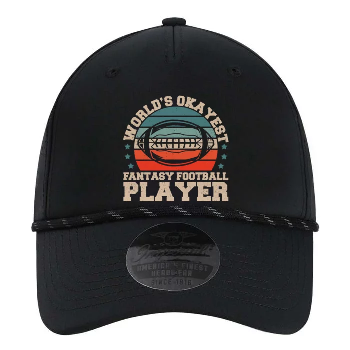 Worlds Okayest Fantasy Football Player Fantasy Football Funny Gift Performance The Dyno Cap