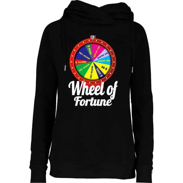 Wheel of Fortune Birthday Present Womens Funnel Neck Pullover Hood