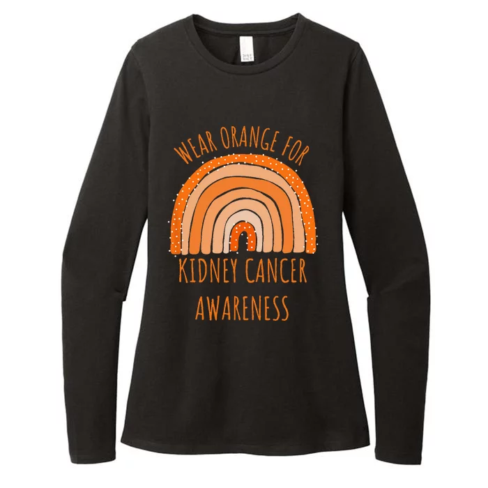 Wear Orange For Kidney Cancer Awareness Kidney Cancer Womens CVC Long Sleeve Shirt