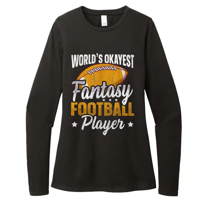 Worlds Okayest Fantasy Football Player Fantasy Football Womens CVC Long Sleeve Shirt