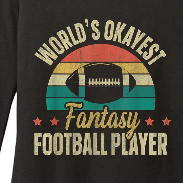 Worlds Okayest Fantasy Football Player Fantasy Football Womens CVC Long Sleeve Shirt