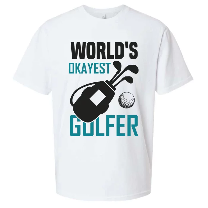 World's Okayest Golfer Sueded Cloud Jersey T-Shirt