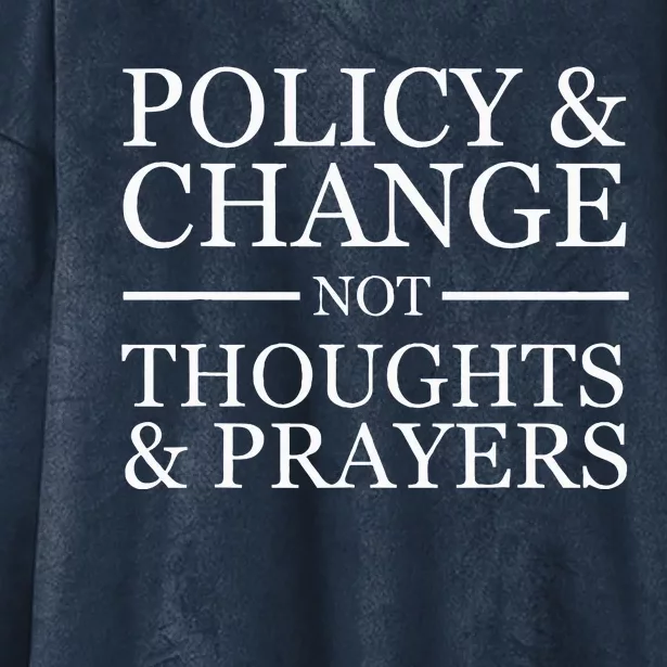 Wear Orange Gun Violence Policy & Change Not Thoughts Prayer Hooded Wearable Blanket