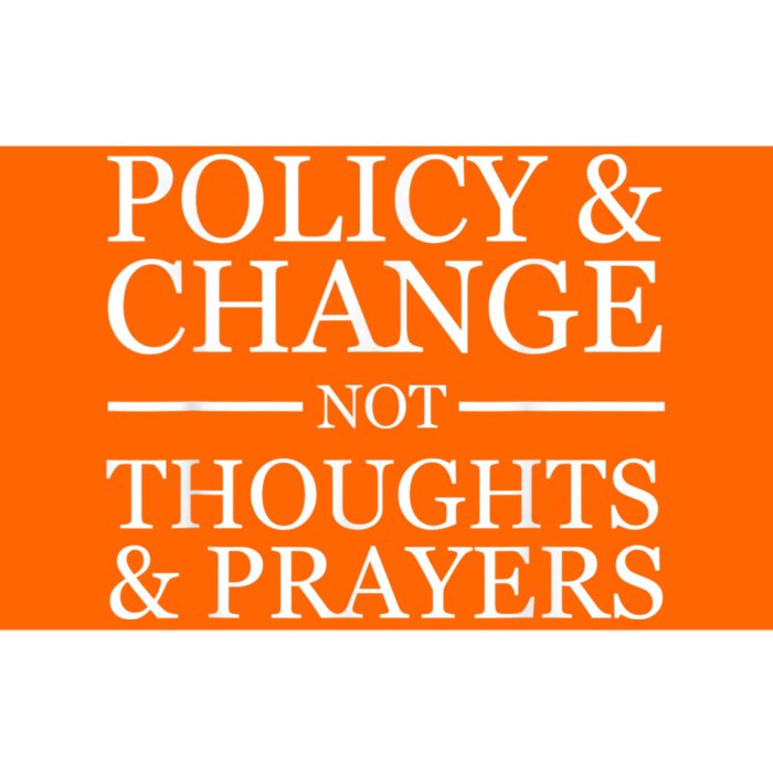 Wear Orange Gun Violence Policy & Change Not Thoughts Prayer Bumper Sticker