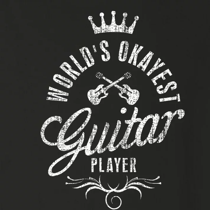 WorldS Okayest Guitar Player Toddler Long Sleeve Shirt