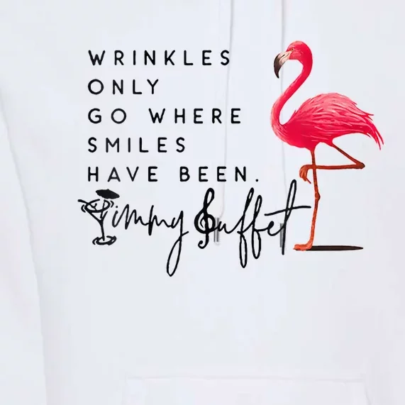 Wrinkles Only Go Where Smiles Have Been Premium Hoodie