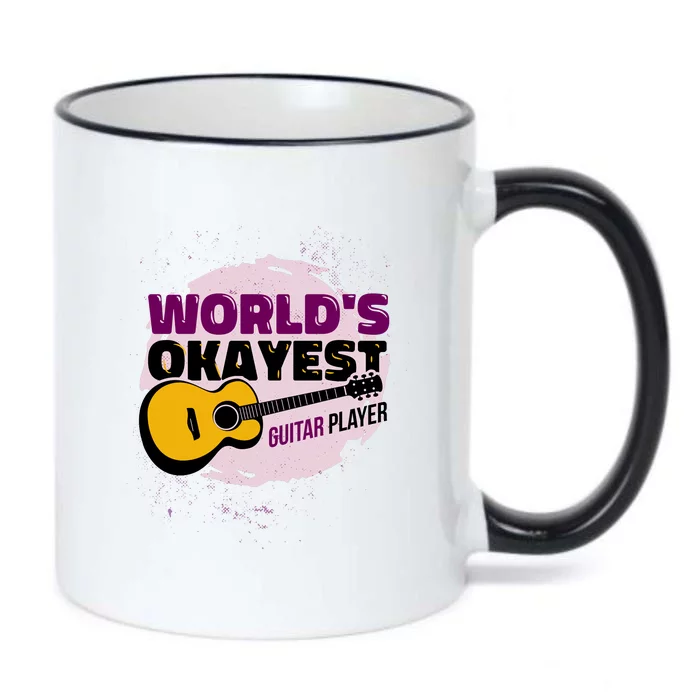 World's Okayest Guitar Player Black Color Changing Mug