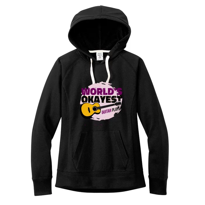 World's Okayest Guitar Player Women's Fleece Hoodie