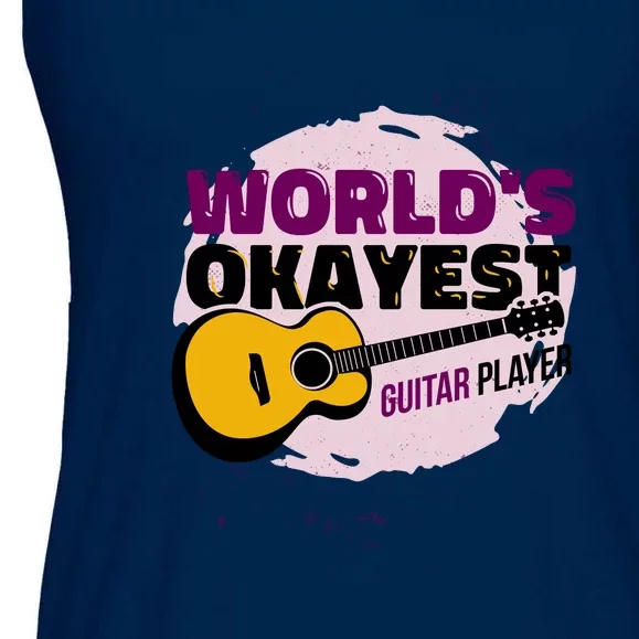 World's Okayest Guitar Player Ladies Essential Flowy Tank