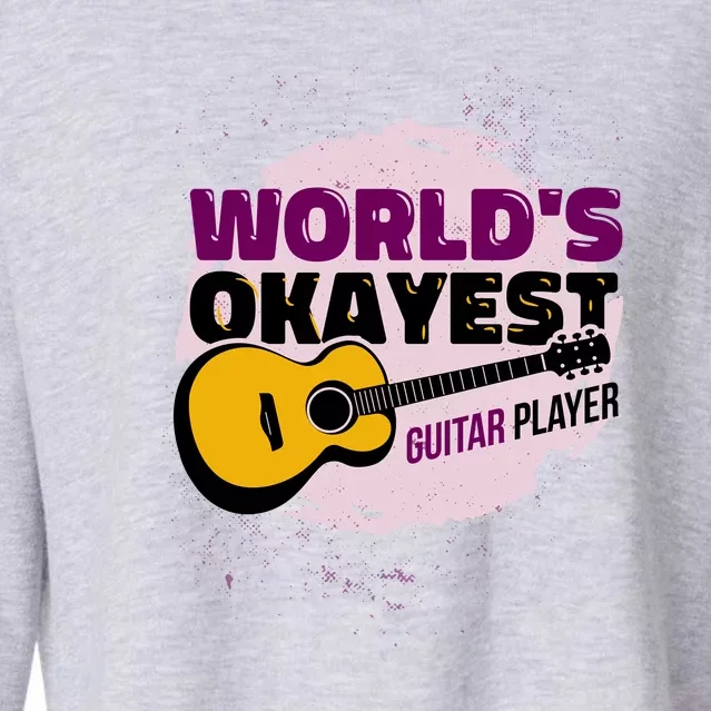 World's Okayest Guitar Player Cropped Pullover Crew