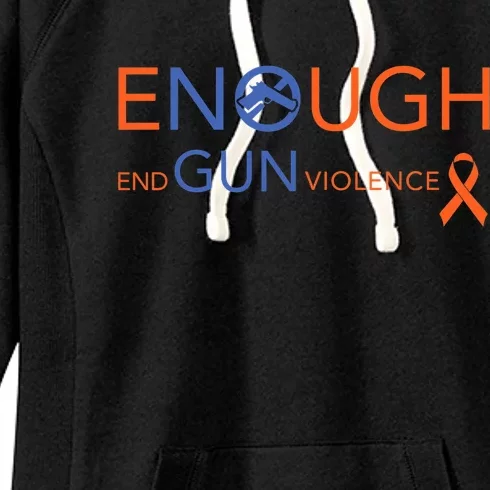 Wear Orange Gun Violence Awareness Enough End Gun Violence Women's Fleece Hoodie