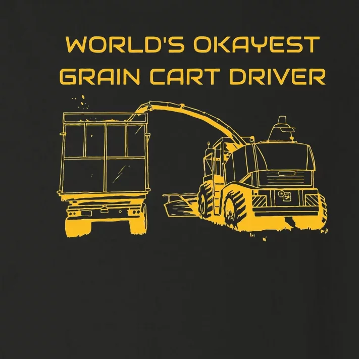 World's Okayest Grain Cart Driver funny Farming Toddler Long Sleeve Shirt