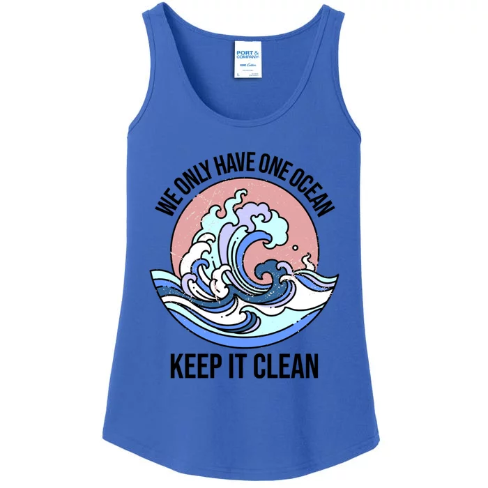 We Only Have One Ocean Climate Change Gift Ladies Essential Tank