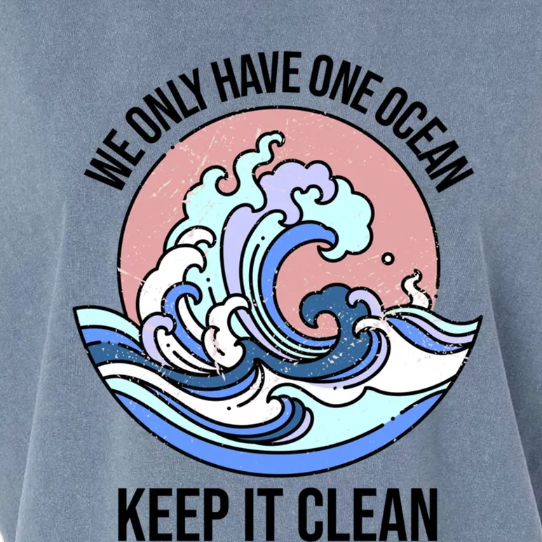 We Only Have One Ocean Climate Change Gift Garment-Dyed Women's Muscle Tee