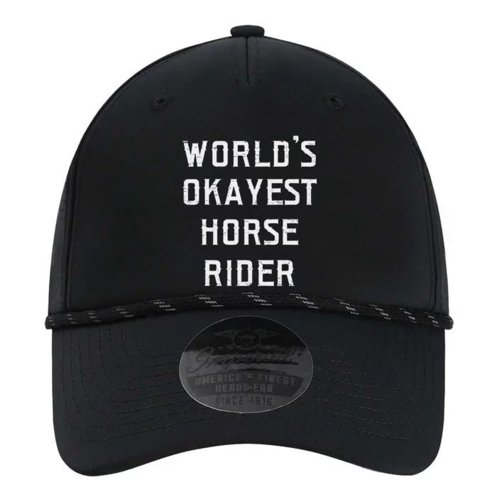 WorldS Okayest Horse Rider Fun Performance The Dyno Cap