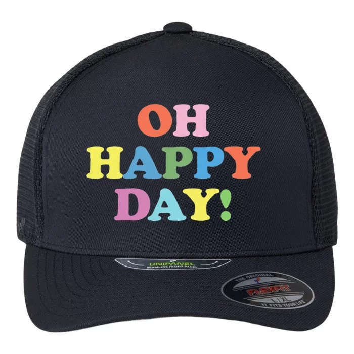 Womens Oh Happy Day, Cute Casual Women's Summer Fashion Flexfit Unipanel Trucker Cap