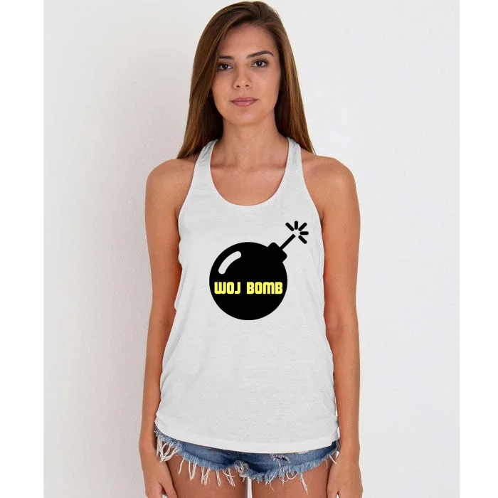 Woj Bomb Women's Knotted Racerback Tank