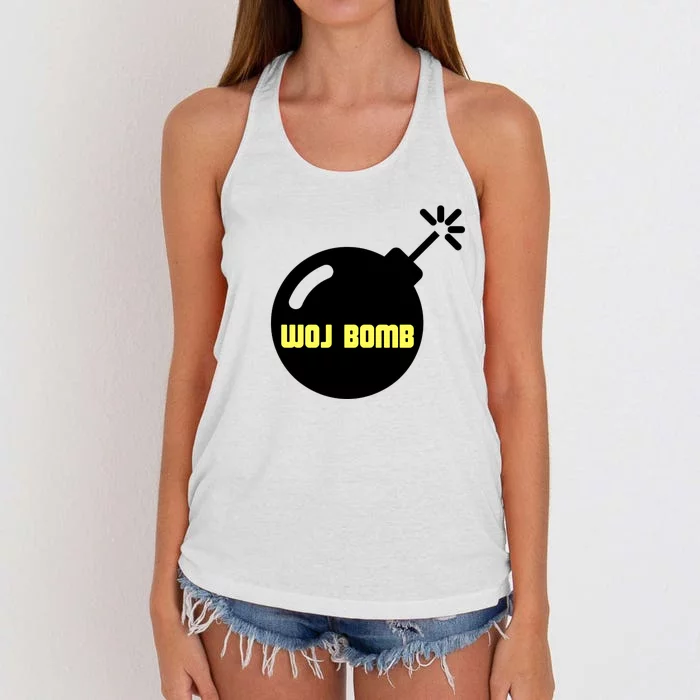 Woj Bomb Women's Knotted Racerback Tank