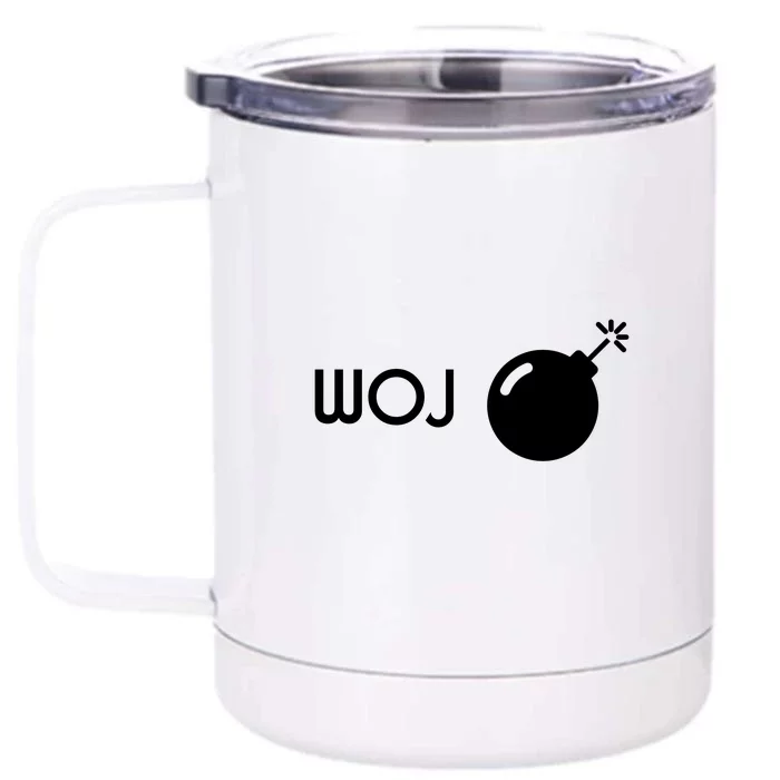 Woj Bomb Incoming Front & Back 12oz Stainless Steel Tumbler Cup