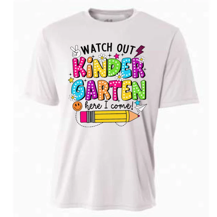 Watch Out Kindergarten Here I Come Kinder Back To School Cooling Performance Crew T-Shirt