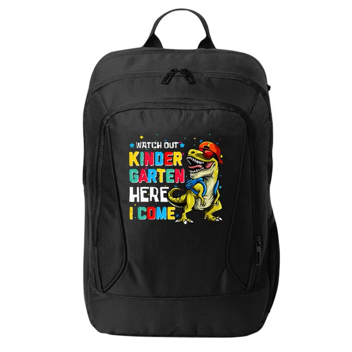 Watch Out Kindergarten Here I Come Dinosaur Back To School City Backpack