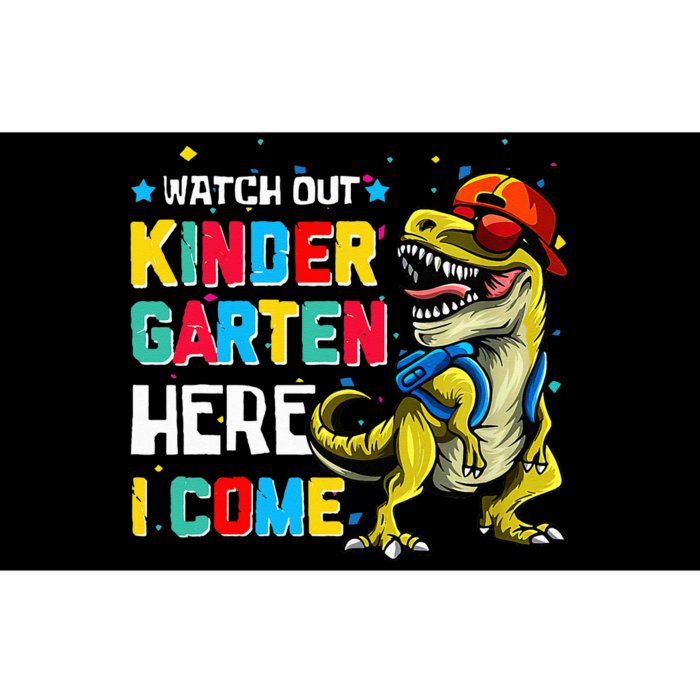 Watch Out Kindergarten Here I Come Dinosaur Back To School Bumper Sticker