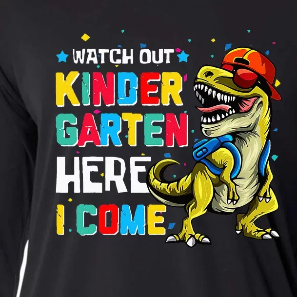 Watch Out Kindergarten Here I Come Dinosaur Back To School Cooling Performance Long Sleeve Crew